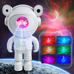 Projetor Astronauta com Controle Remoto para Crianças, Projetor Galáxia