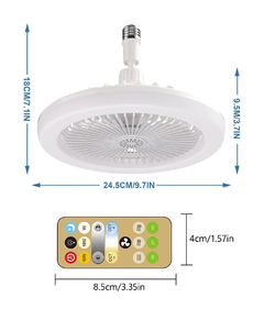 Ventiladores de teto com controle remoto e luz de Led na internet