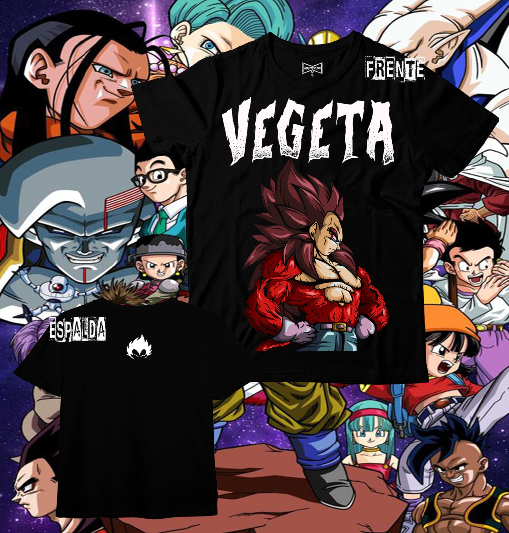 REMERA VEGETA SSJ 4 - nueva