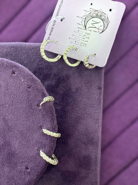 BRINCO TRIO ARGOLA ZIRCONIA