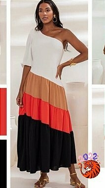 Vestido de Ombro Só em Crepe | Leveza, Modernidade e Cores em Harmonia