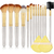 Imagem do Kit de Beleza 3 em 1: Pincel Multifuncional + 2 Esponjas Puff para Base, Blush e Sombra