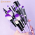 Imagem do Conjunto de 18 Pincéis de Maquiagem Roxo - Cerda Macia para Base e Sombra, Kit Cosmético Completo