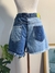 Short jeans reta - Eco Street Brechó