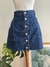 Saia jeans Botões G
