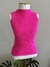 Regata malha rosa M - Eco Street Brechó