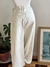 Calça reta bege 40 - comprar online