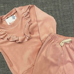 Conjunto Plush Volados Rosa - comprar online