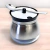 Açucareiro De Vidro Com Tampa E Colher Revestido Em Aço Inox - comprar online