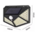 Luminária Parede Solar 100 Leds