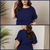Blusa Plus Size Decote Em V De Viscolinho na internet