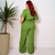 Conjunto Plus Size Feminino Blusa e Calça Pantalona Estiloso Confortável na internet