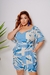 Macaquinho Short Plus Size Manga Feminino Veste do 46 Ao 52 - comprar online