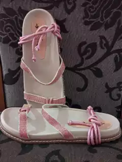 Papete Nude com Laço Rosa Brilhante - Birken Nude - comprar online