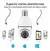 Câmera Segurança Ip 360 Lâmpada Wi-fi Visão Noturna Áudio Hd - comprar online
