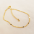 Mix de Pulseira Veneziana com Bolinhas e Pulseira Corrente Mini Coração Achatado