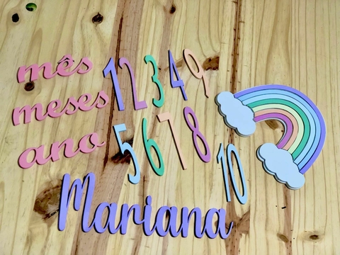 Kit mêsversario rainbown - comprar online