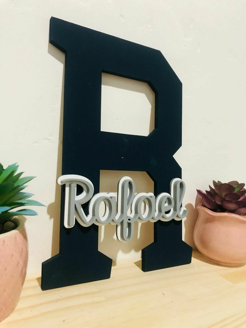 Enfeite Porta maternidade Letra com nome - comprar online