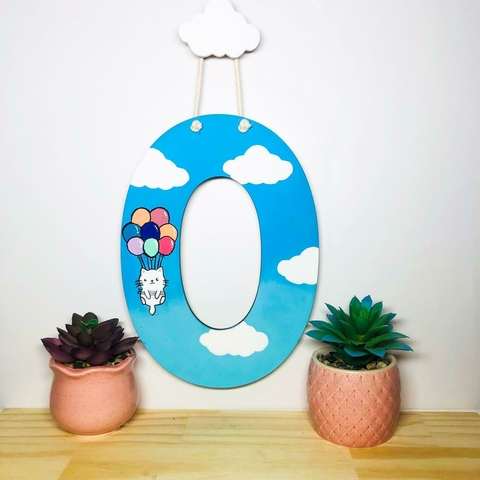 Enfeite Porta maternidade letra customizada - comprar online