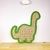 Enfeite Dinossauro com palha - Ateliê Laserart /Decoração de quarto infantil