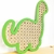 Enfeite Dinossauro com palha na internet