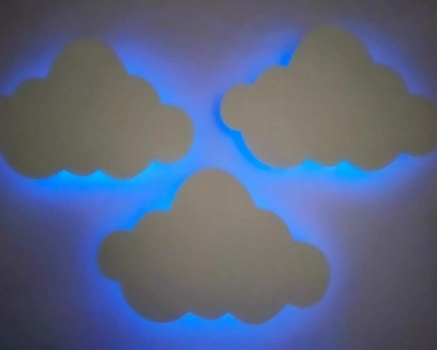 Trio de luminária nuvem - comprar online