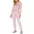 PIJAMA MANGA LONGA DANKA "STAY AT HOME" EM MALHA PEACH TOUCH - D'Sensualle