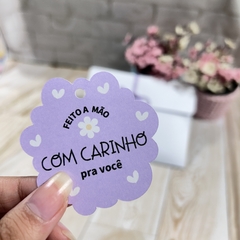 Tag feito á mão com carinho - comprar online