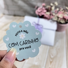 Tag feito á mão com carinho - loja online