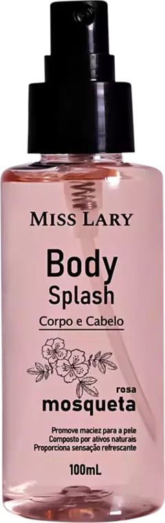 Body Splash Corpo e Cabelo Rosa Mosqueta by Miss Lary