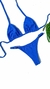 Biquíni de fita atoalhado zig tira viés azul royal - My Summer Rio