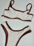 biquíni meia taça bicolor asa delta off white/marrom