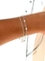 Pulseira dupla pérola com estrelas