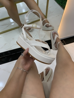 Sandália Carine Off-white - comprar online