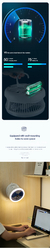 Ventilador de Mesa Dobrável Portátil com Luz LED, Pendurado Ventilador De Teto na internet