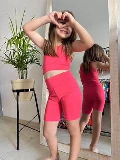 Short KIDS fucsia
