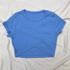 top alto - azul