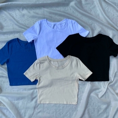 Remera Básica Algodón - crema - comprar online
