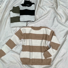 Buzo Rallado Beige - comprar online