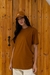 T-Shirt Max Lisa - Marrom Conhaque - comprar online