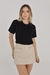 T-Shirt Lisa Aplicação Pérola | Preto - comprar online