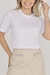 T-Shirt Lisa Aplicação Pérola | Branco - We Elegance