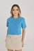 T-Shirt Lisa Aplicação Pérola | Azul UltraMarine Ligth - comprar online
