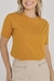T-Shirt Lisa Aplicação Pérola | Amarelo Saffron na internet