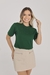 T-Shirt Lisa Aplicação Pérola | Verde Intensity - comprar online