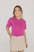 T-Shirt Lisa Aplicação Pérola | Rosa Orquídea - comprar online