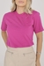 T-Shirt Lisa Aplicação Pérola | Rosa Orquídea na internet