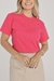 T-Shirt Lisa Aplicação Pérola | Viva Magenta - comprar online