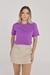 T-Shirt Lisa Aplicação Pérola | Roxo Mystic na internet