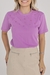 T-Shirt Lisa Aplicação Pérola | Lilás Balance - comprar online